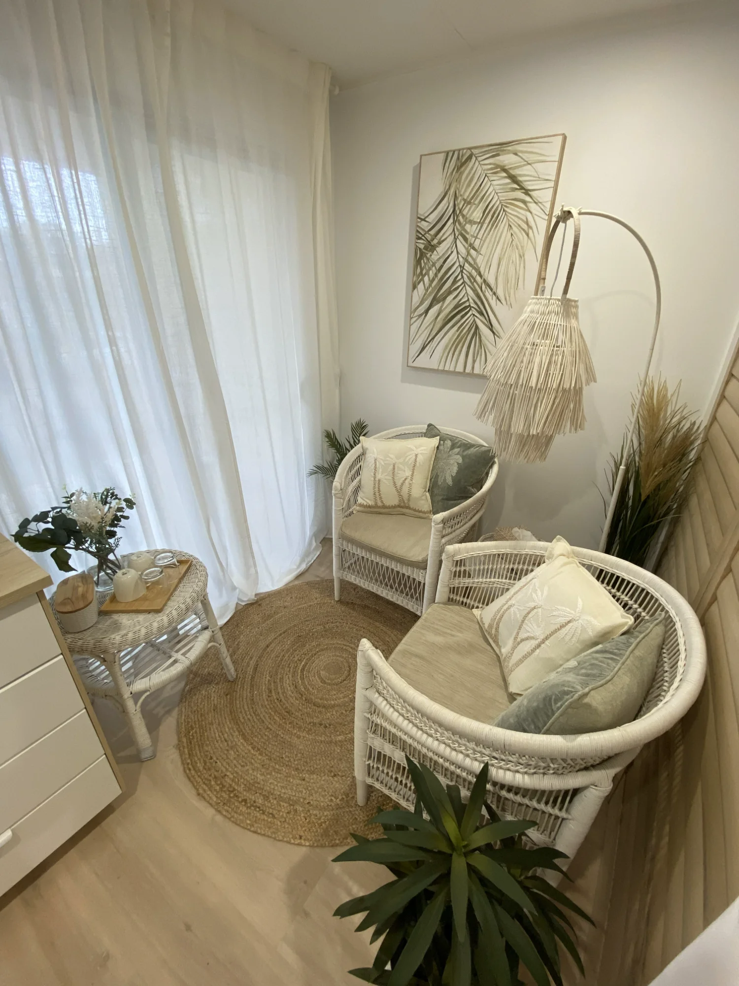 Dr Reece Yeo Consultation Room - Malawi cane chairs in modern boho coastal style